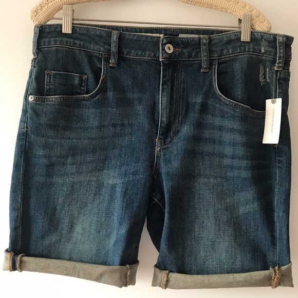 Pilcro and the Letterpress Pants - ANTHROPOLOGIE ~ PILCRO AND THE LETTERPRESS  SHORTS 32~CUT OFF HIGH RISE SLIM~NWT